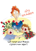 Fleurs farceuses pour une maman amusante